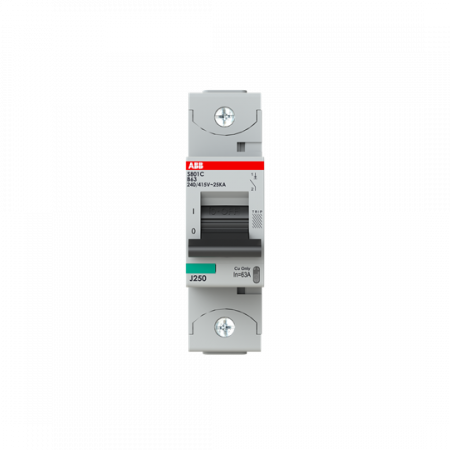 ABB S801C-B63 Hochleistungs-Sicherungsautomat, 63A, B, 415V AC=Icu 25 kA, 1P