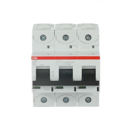 ABB S803C-D63 Hochleist.-Sicherungsautomat, 63A, D, 415 V AC=Icu 25kA, 3P