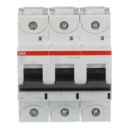 ABB S803U-K50 Hochleist.-Sicherungsautomat, 50A, K, 240 V AC=Icu 50kA, 3P, UL 489