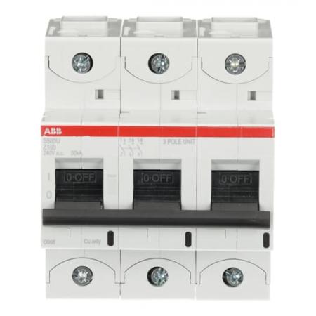 ABB S803U-Z100 Hochleist.-Sicherungsautomat, 100A, Z, 240 V AC=Icu 50kA, 3P, UL 489
