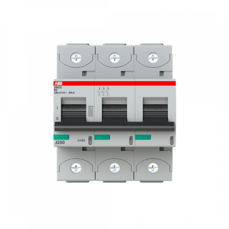 ABB S803S-B8 Hochleist.-Sicherungsautomat 8A, B, 415 V AC=Icu 50kA, 3P