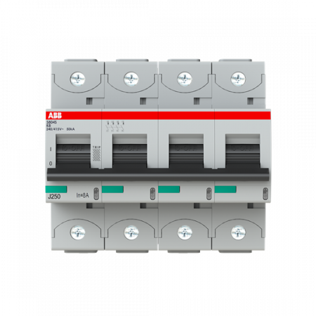 ABB S804S-K8 Hochleist.-Sicherungsautomat 8A, K, 415 V AC=Icu 50kA, 4P