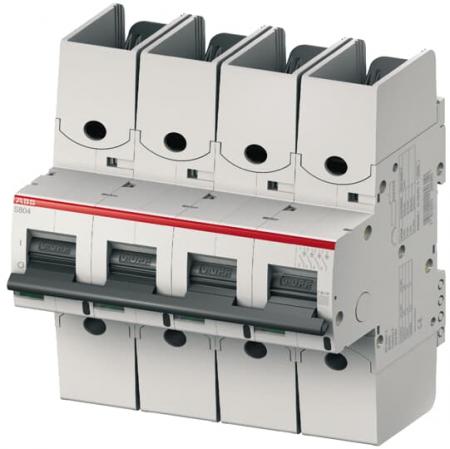 ABB S804S-K8-R Hochleist.-Sicherungsautomat 8A, K, 415 V AC=Icu 50kA, 4P Ringkabelschuhanschluss