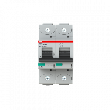 ABB S802S-SCL100-SR Kurzschlussstrombegrenzer, 2polig, 100A 690V AC, 50kA, IEC 90647-2, Uimp=8kV