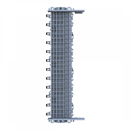 ABB ZLS905E24-3LN SMISSLINE TP Starterpaket 24 PLE, bestückt mit Schienen L1, L2, L3, N, inklusive Sockelendstücken