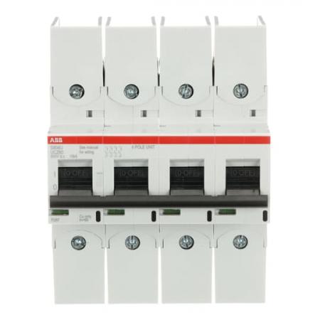 ABB S804U-UCZ60 Hochleis.Sicherungsautomat für Spannungen bis 600V DC 4P, 60A, UL489, 10kA