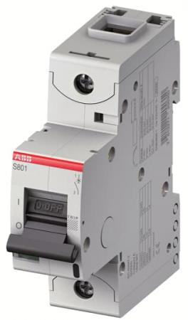 ABB S801HV-K10 Hochleistungs-Sicherungsautomatbis max. 1000 V AC, 1P, Icu = 4 kA, In = 10A