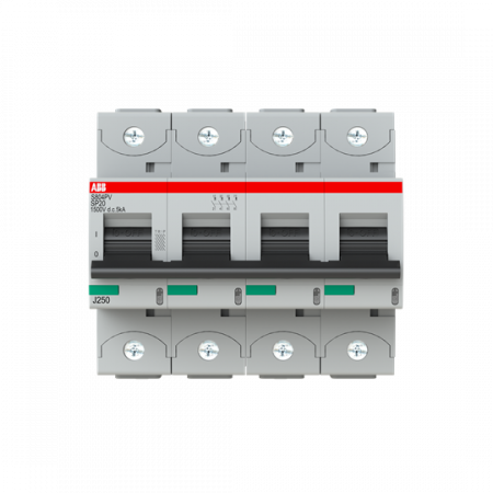 ABB S804PV-SP20 Strangsicherung für Photovoltaikanlagen 1.500 V DC, 20A, 4-polig