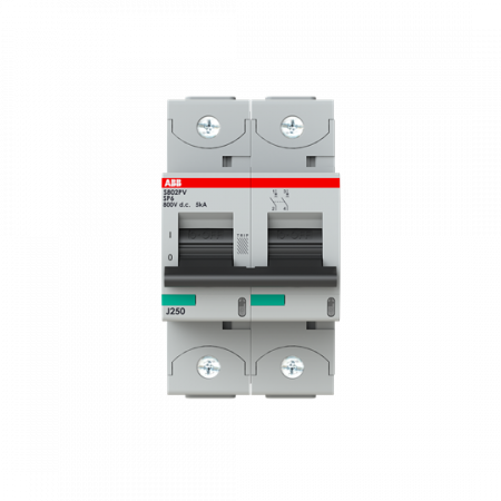 ABB S802PV-SP6 Strangsicherung für Photovoltaikanlagen 800 V DC, 6A, 2-polig