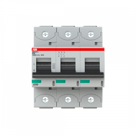 ABB S803PV-SP8 Strangsicherung für Photovoltaikanlagen 1.200 V DC, 8A, 3-polig