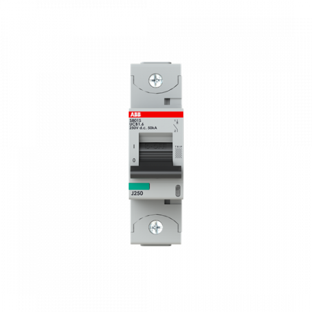 ABB S801S-UCB1.6 Hochleistungs-Sicherungsautomat 1.6A, B, 250V DC=Icu 50 kA, 1P