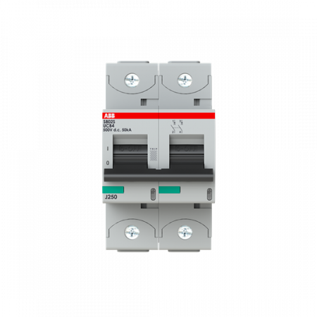 ABB S802S-UCB4 Hochleistungs-Sicherungsautomat 4A, B, 500VDC=Icu 50kA, 2P