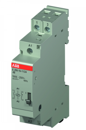 ABB E290-16-11/24-60 Stromstoßschalter 60 Hz, 1 S + 1 Ö, 16 A, 24 V AC