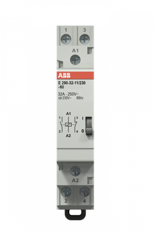 ABB E290-32-11/230-60 Stromstoßschalter 60 Hz, 1 S + 1 Ö, 32 A, 230 V AC