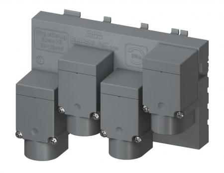 ABB ZLSP934-3LN-R Einspeiseblock 250 A L1, L2, L3, N, rechts SMISSLINE TP PowerBar Bolt-On, ersetzt Abdeckung 8er Modul