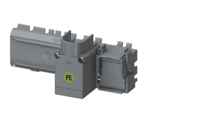 ABB ZLSP935-8PE-R Einspeiseblock 250 A Zusatzsockel, rechts PE, SMISSLINE TP PowerBar Bolt-On, ersetzt Abdeckung 8er Modul