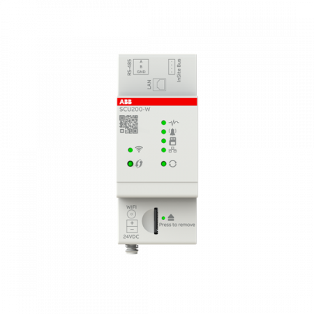 ABB SCU200-W InSite Steuereinheit LAN + WLAN Webserver, bis 16 Modbus RTU Geräte, bis 32 InSite Geräte, 24VDC