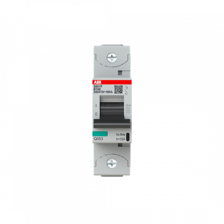 ABB S801P-B100 Hochleistungs-Sicherungsautomat 100A, B-Char., Icu=50 kA 240/415V AC, 1P