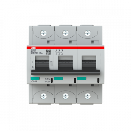 ABB S803P-B125 Hochleistungs-Sicherungsautomat 125A, B-Char., Icu=50kA 240/415V AC, 3P