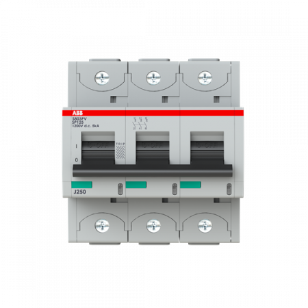 ABB S803PV-SP125 Strangsicherung für Photovoltaikanlagen 1.200 V DC, 125 A, 3-polig
