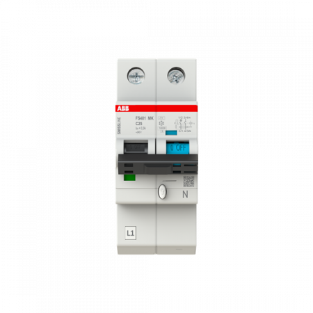 ABB FS401MK-C25/0.3 FI/LS-Schalter 1P+N, 10 kA , C-Charak., 25 A, 300 mA Typ F SMISSLINE TP
