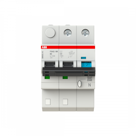 ABB FS402MK-B6/0.03 FI/LS-Schalter 2P+N, 10 A, B-Charak., 6A, 30 mA Typ F SMISSLINE TP