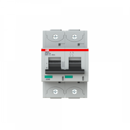 ABB S802S-UCB125 Hochleistungs-Sicherungsautomat 125 A, B, 500V DC=Icu 50 kA, 2P