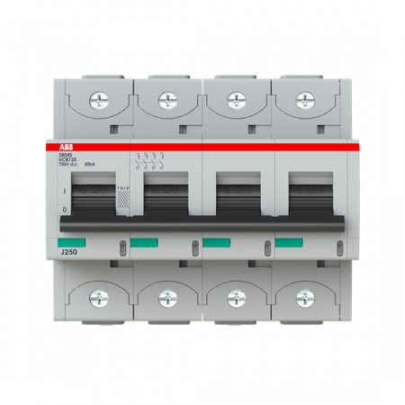 ABB S804S-UCB125 Hochleistungs-Sicherungsautomat 125 A, B, 750V DC=Icu 50 kA, 4P