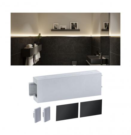 Paulmann 78408 LumiTiles Zubehör Profil Top Abdeckung modern 80x24mm Telegrau