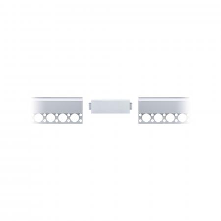 Paulmann 78408 LumiTiles Zubehör Profil Top Abdeckung modern 80x24mm Telegrau