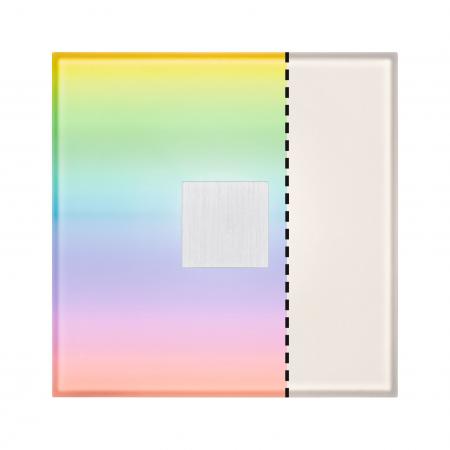 Paulmann 78414 LumiTiles LED Fliesen Square Einzelfliese 100x10mm 0,8W dimmbar modern Regenbogen/ Weiß+ Weiß Kunststoff/Aluminium
