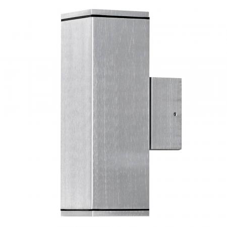 Konstsmide 7907-310 Monza Wandleuchte Aluminium, klares Glas, Reflektor