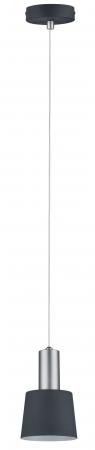 Aktion: Nur noch angezeigter Bestand verfügbar - Paulmann 79691 Neordic Haldar Pendelleuchte max.1x20W E14 Dunkelgrau/Chrom