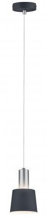 Aktion: Nur noch angezeigter Bestand verfügbar - Paulmann 79691 Neordic Haldar Pendelleuchte max.1x20W E14 Dunkelgrau/Chrom