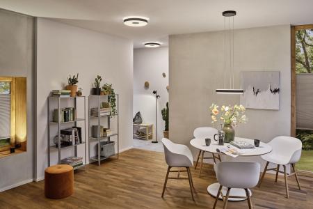 Paulmann 79782 LED Tischleuchte modern Smart Home Zigbee Puric Pane warmweiß 4,5W Schwarz