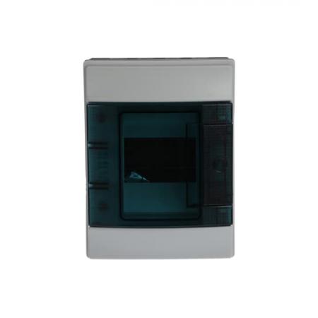 ABB STRIEBEL & JOHN M65W104TN1 Stromkreisverteiler, Aufputz, 1x04 Platzeinheiten Schutzklasse II, Schutzart IP65, IK 09