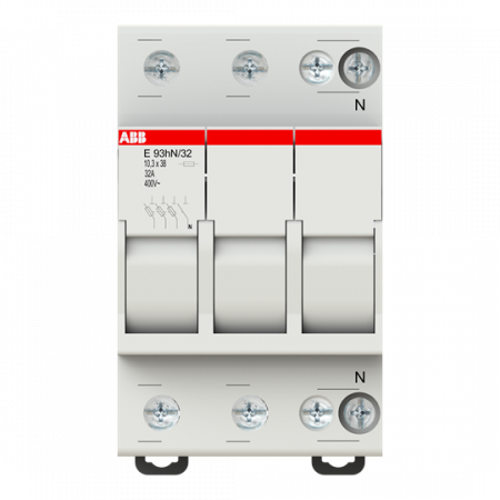 ABB E 93HN/32 Sicherungshalter, 3+N Pol, 32A für Sicherungseinsatz 10,3 x 38mm