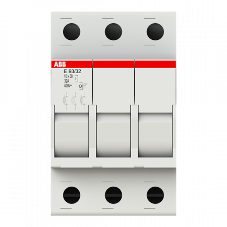 ABB E 93/32 Sicherungs-Trennschalter, 3Pol, 32A für Sicherungseinsatz 10,3 x 38mm (AC-22