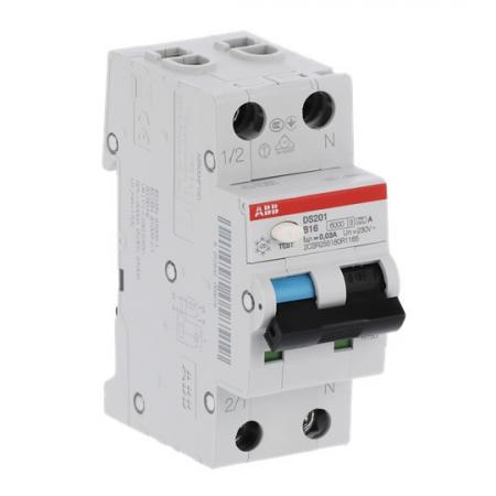 ABB DS201A-B16/0,03 FI/LS-Schalter 6kA, 1P+N, Typ A, B 16, 30mA