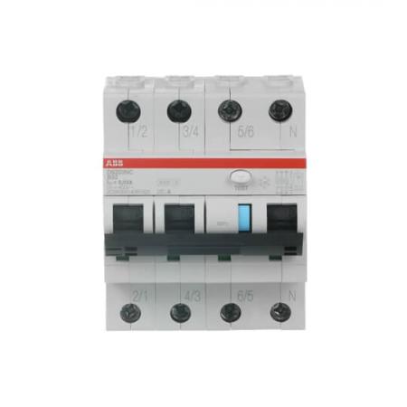 ABB DS203NC B32 A30 FI/LS-Schalter 6kA 3P+N Typ A, B 32, 30mA 6kA IEC/EN 61009, 10kA IEC/EN 60947-2