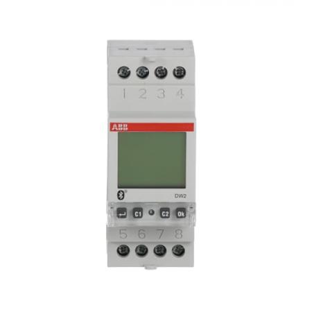 ABB DW2 Wochenzeitschaltuhr 2 Kanäle Bluetooth Programmierung per App Bis 500 W LED-Last