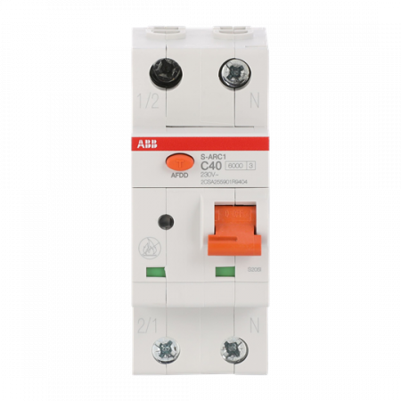 ABB S-ARC1 C40 AFDD+LS, 6 kA, 1P+N, 2TE Fehlerlichtbogen-Schutzeinrichtung + LS