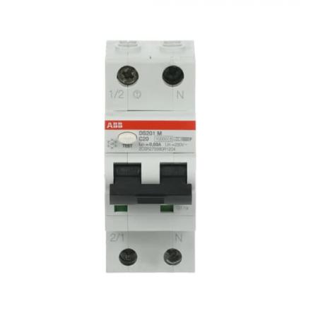 ABB DS201 M C20 F30 FI/LS-Schalter 10kA, 1P+N, Typ F, C 20, 30mA