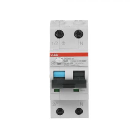 ABB DS201 M C32 F30 FI/LS-Schalter 10kA, 1P+N, Typ F, C 32, 30mA