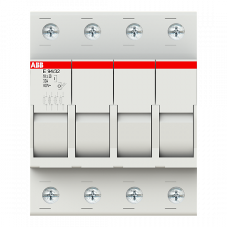 ABB E 94/32 Sicherungs-Trennschalter, 4Pol, 32A für Sicherungseinsatz 10,3 x 38mm (AC-22