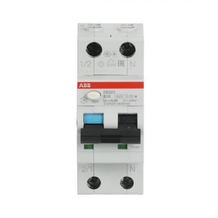 ABB DS201 B16 A300 FI/LS-Schalter 6kA, 1P+N, Typ A, B 16, 300mA