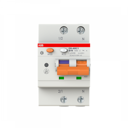 ABB DS-ARC1 M B16 A30 AFDD+FI/LS, 10 kA, 3TE Fehlerlichtbogen-Schutzeinrichtung+FI/LS 1P+N AFDD schützt vor Fehlerlichtbögen