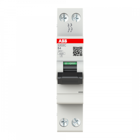 ABB S202C-B4 Sicherungsautomat    2P - 4 A - B(230 V) 6 kA
