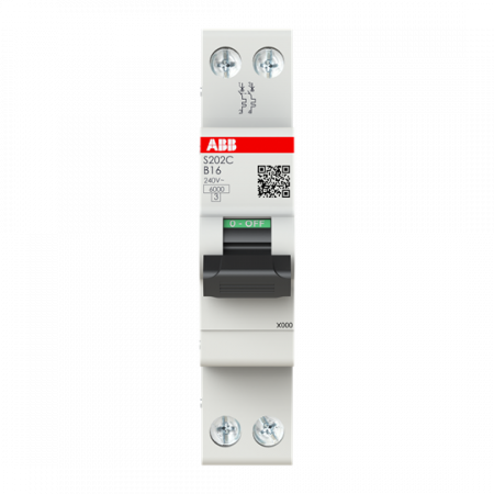 ABB S202C-B16 Sicherungsautomat    2P - 16 A - B(230 V) 6 kA