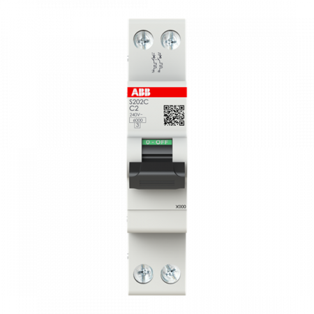 ABB S202C-C2 Sicherungsautomat    2P - 2 A - C(230 V) 6 kA